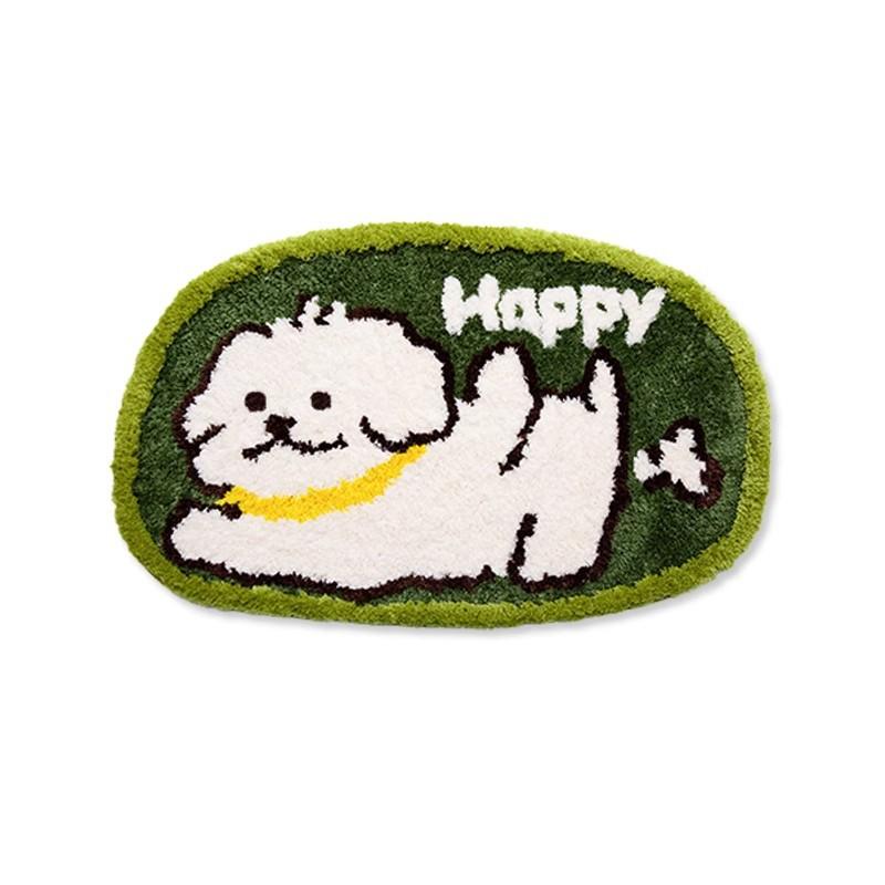 Cartoon Bathroom Carpet Absorbent Soft Floor Mat, Bedroom Bedside Decorative Floor Mat