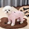 Dog German velvet warm four-legged clothes autumn and winter than bear teddy small dog cat pet bottoming shirt loungewear