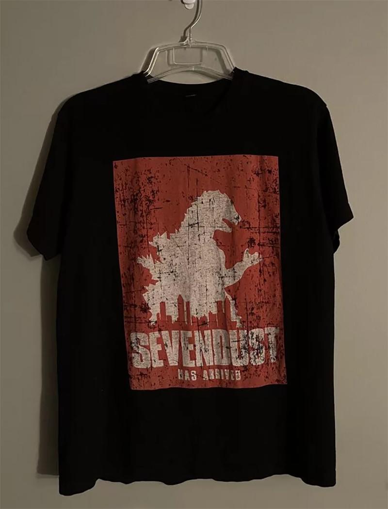 Sevendust Band Music For Lovers Black T-Shirt Cotton Full Size S