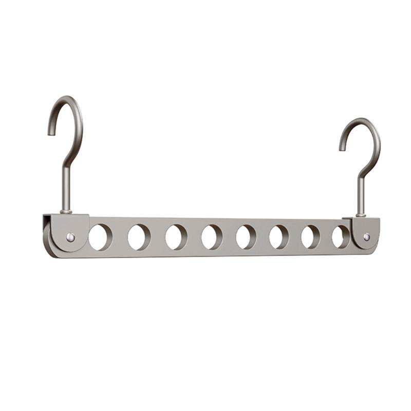 Space Saving Lightweight Garment Rack 6/8 Hooks For Scarves Ties Towels Foldable Storage Solution Closet Essential