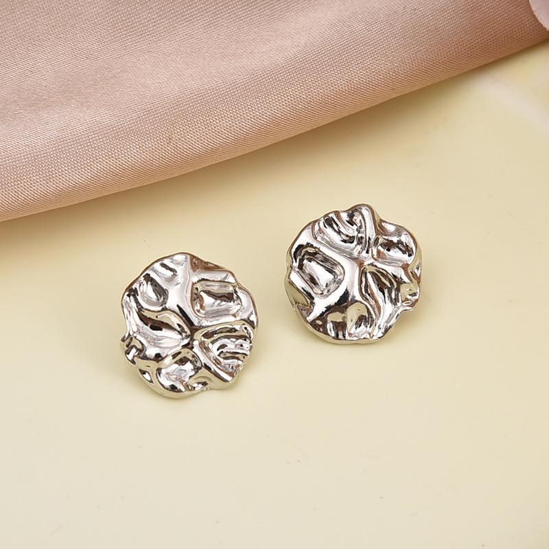 

High-end Sense of Irregular Metal Buttons Small Fragrance Leather Coat Suit Jacket Jacket Men s and Women s Accessories Buttons 15mm