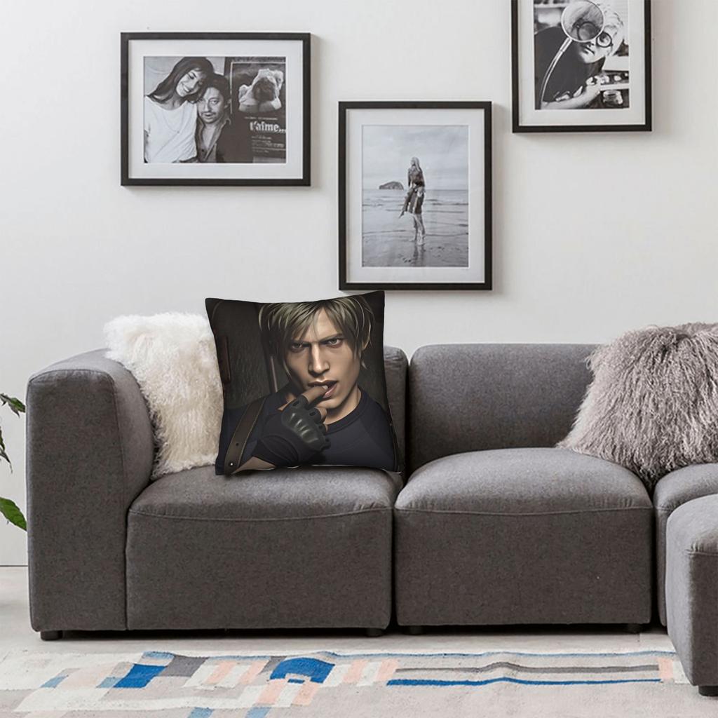 Leon Kennedy Pillow Cover Comfy Cushion Cover Cute Funny Pillow Case For Sofa Home Decor