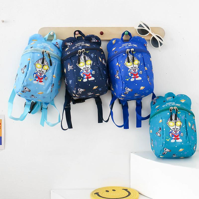 Childrens Cartoon Ultraman Backpack With Breathable Nylon Material For Kindergarten Kids
