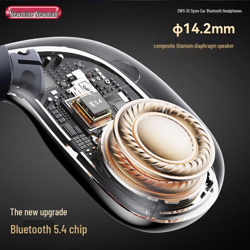 Newman OWS-10 Bone Conduction Open-Ear Bluetooth Headphones