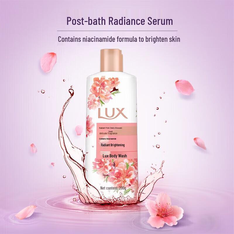 Lux Glowing Pink Cherry Blossom Scented Shower Gel, 200g