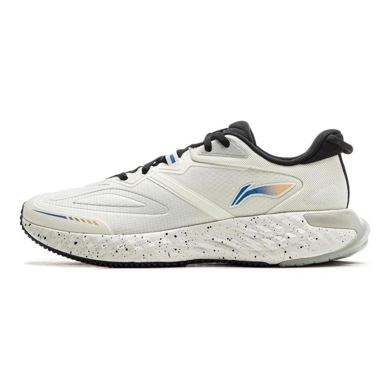 Li-Ning Protect Cloud Mens Low Top Running Shoes White Black ARSU057-2 40