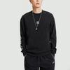 Li Ning Sports Casual Printed Crew Neck Pullover Sweatshirt Men Sweatshirt Black AWDR027-3