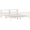 VidaXL Cadre de lit sans matelas blanc 200x200 cm bois massif de pin 3305835