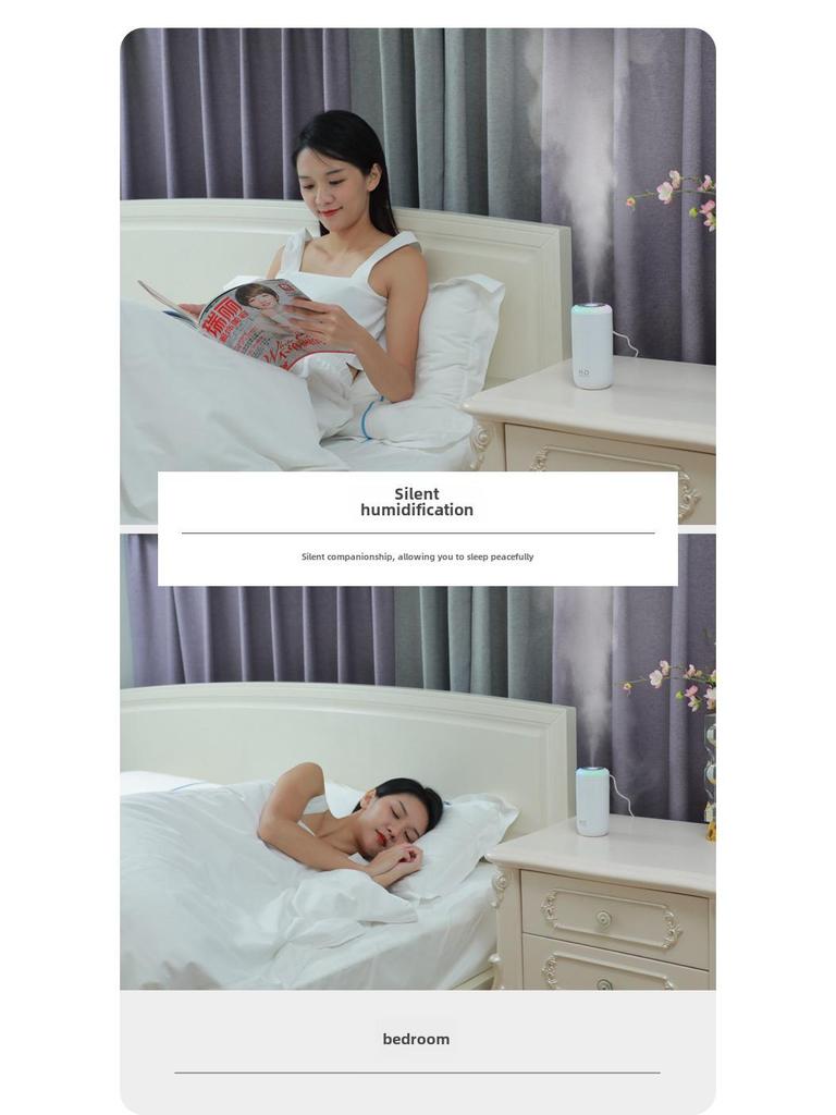 USB Colorful Atmosphere Humidifier: Bedroom Mini Aromatherapy Light & Spray Machine