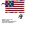 Weerbestendig LED Vlag Amerikaans Licht 3x5 FT Waterdicht Buiten Patriottisch met Kleurrijke Lichten voor 4 juli Memorial Day Veteranen