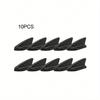 10pcs Car Modifications Shark Fin Antenna Roof Top Decorative Tail Fin Sticker Accessories