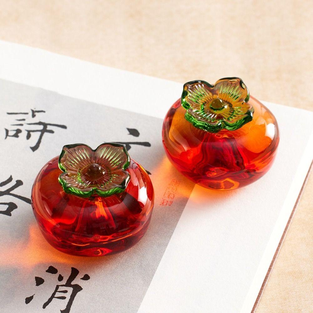 Traditional Pumpkin Persimmon Paperweight Drawing Calligraphy Accessories Art Supplies