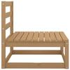 Canapé de jardin - VIDAXL - 2 pcs - Bois de pin massif - Crème - 4 personnes