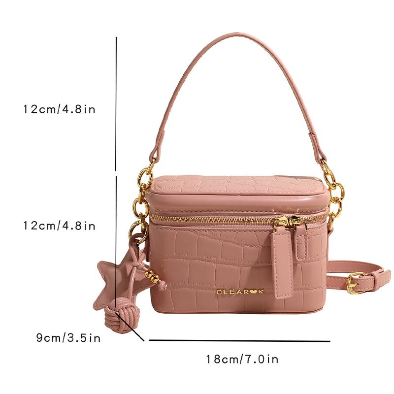 Модная ручная сумка-ведро с каменным узором для женщин — фото 9