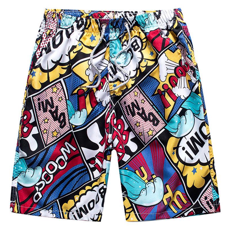 Quick-Dry Couple's Beach Shorts: Men's Breathable Swim Trunks & Women's Casual Printed Shorts