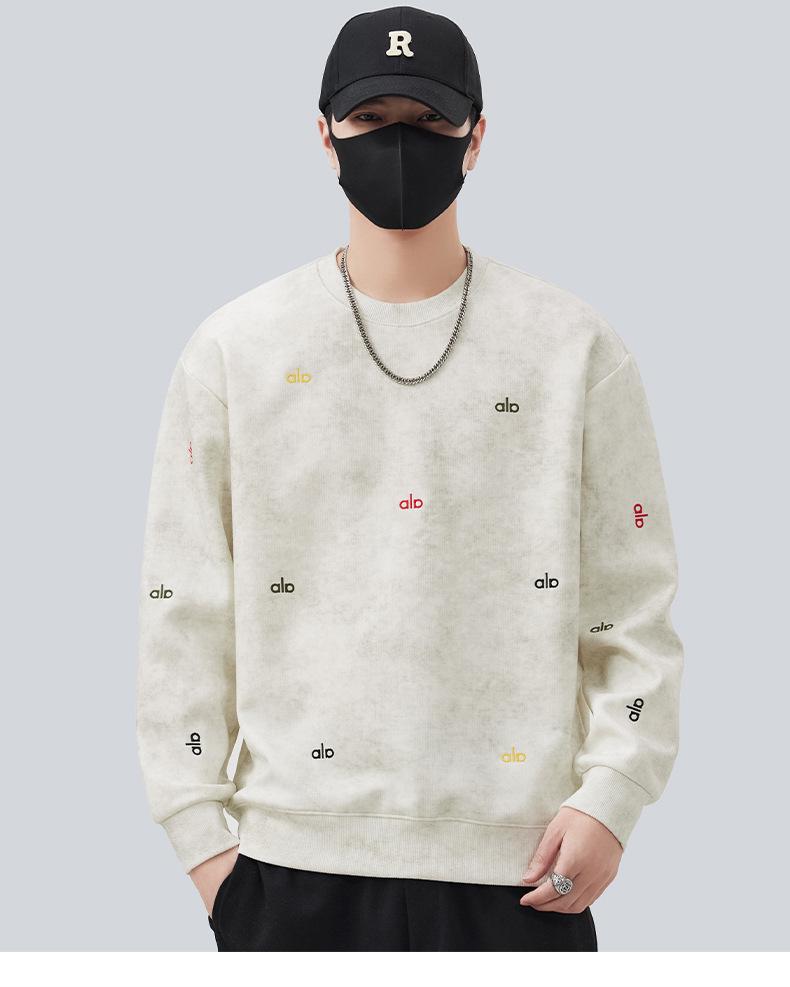 Men s Slim Fit Korean Style Embroidered Hoodie, 2025 Autumn/Winter Collection. 3XL