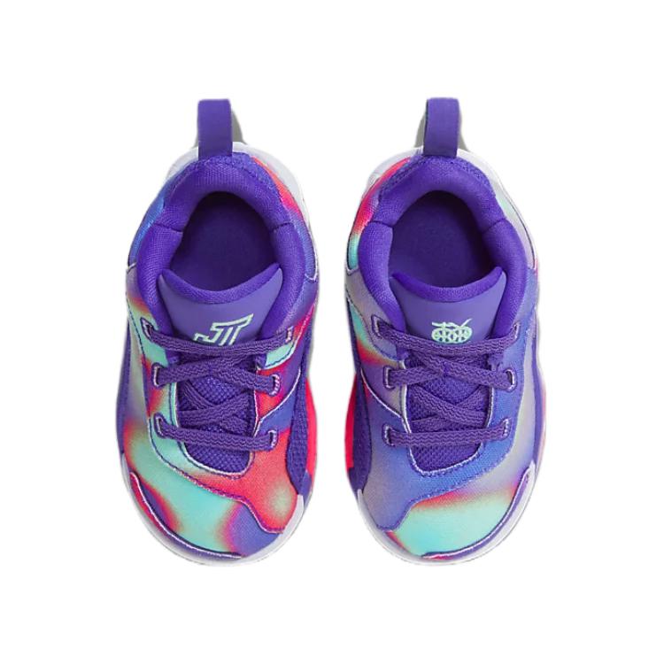 New Jordan Tatum 2 Anti Slip Wear Resistant Low Top Toddler Shoes Purple Infant And Toddler HF5630-400