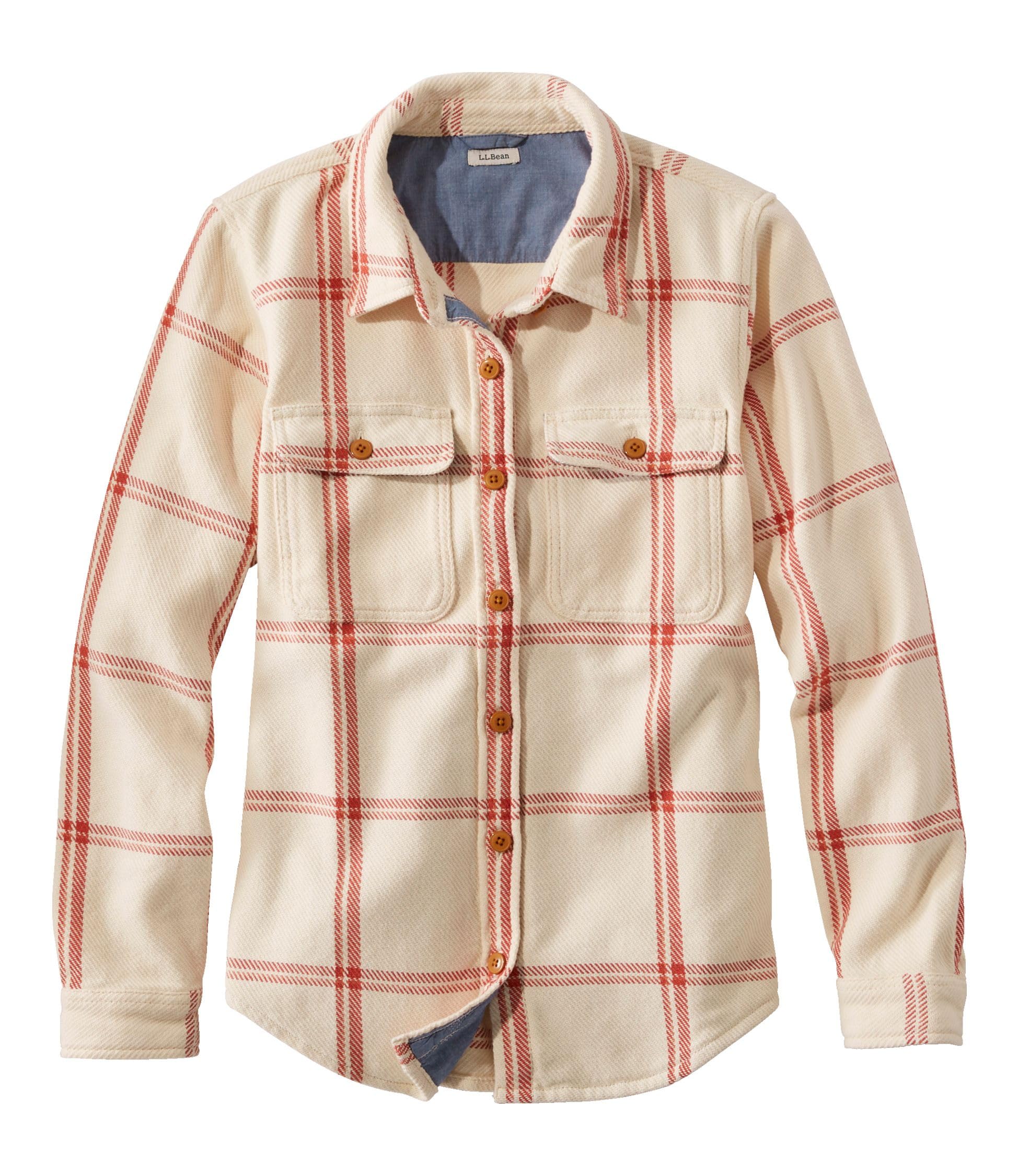 LL Bean 1912 US 1000192815 Женская рубашка-верхняя одежда, Посадка, Для миниатюрных, Средний, Парусина, Белый,