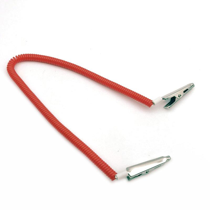 

Dental Patient Bib Clips Chains Coil Napkin Holder Crocodile Clip Stretchy красный