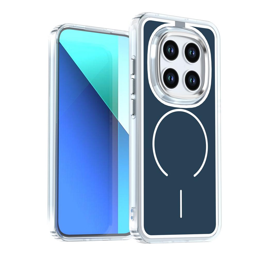 Frosted Hit Color Armor Matte PC Case For Xiaomi Redmi Note 15 Pro+ Magnetic Wireless Charging Metal Lens Shockproof Cover