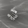 Simple Geometric Irregular Hollow Silver Color Rings for Women Exaggerated Vintage Personality Hip Hop Birthday Jewelry Gifts
