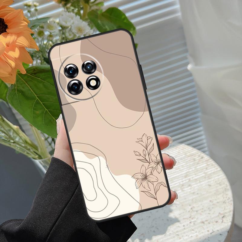 Abstrakte Pflanzen Hülle Für OnePlus Nord 5 CE 2 3 4 Lite N20 N30 OnePlus 15 13 12 11 10 8T 10T 13R 13T 15R Abdeckung