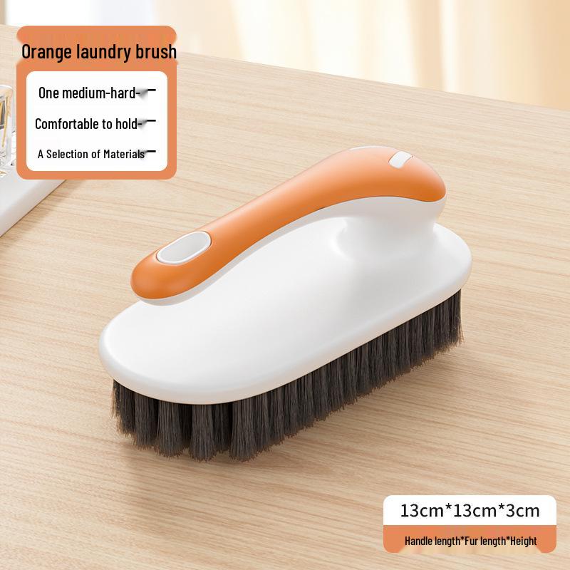 Shoe & Clothing Cleaning Brush - Long Handle, Soft Bristles, Multi-Functional, Gentle on Shoes & Clothes