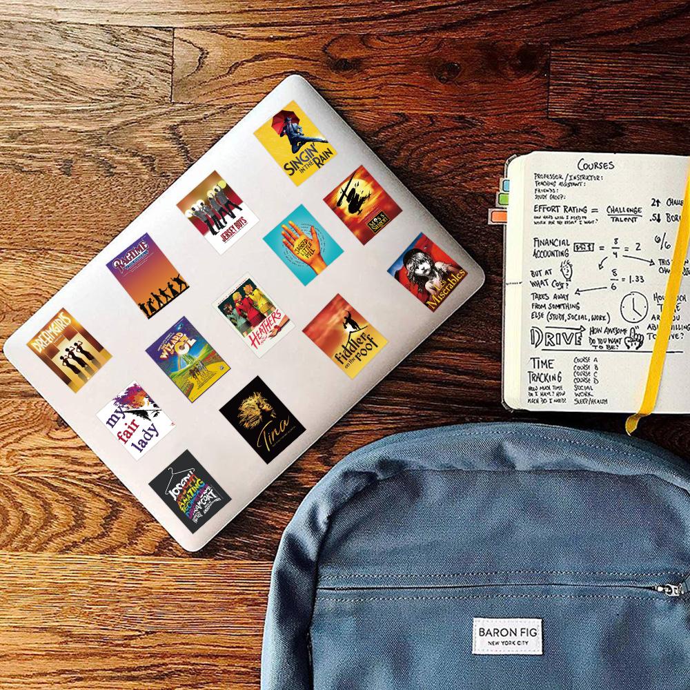 10/52ks Hudební zpěvák Obal alba Samolepky plakátu Estetické pro notebook Zavazadla Kytara Skateboard Helma Auto Art Decal