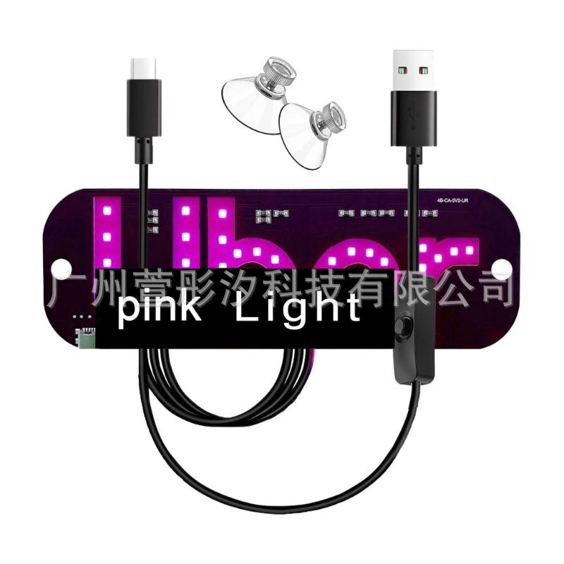 TAXI UBER LED Car Sign Light USB Powered Glowing Taxi Indicator Lamp Rideshare Driver Windshield Decor