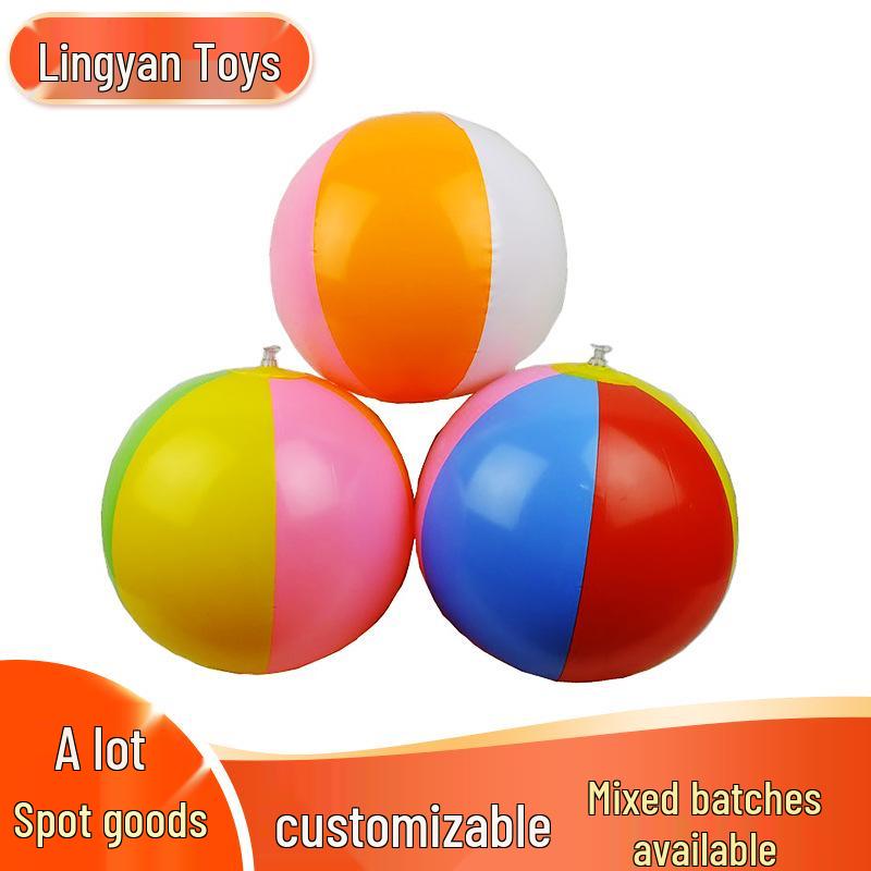

Colorful 6-Panel PVC Inflatable Beach Ball - Children s Water Play Advertising Toy