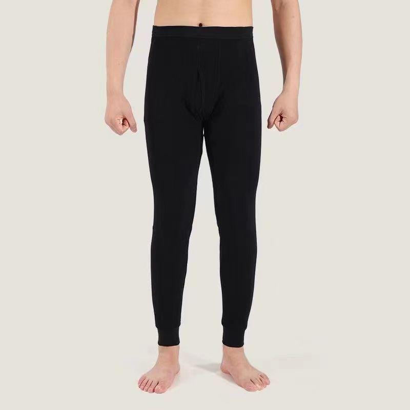 Men's 100% Cotton Lightweight Autumn Trousers - Warm, Comfortable Winter Base Pants