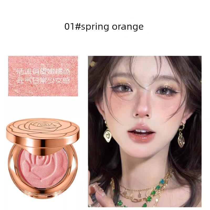 Zhao Lusi's Same Style [Best-Selling Three-In-One Blush] Age-Reducing Blush, Highlighter, Eyeshadow, and Contouring All-In-One Palette New Model