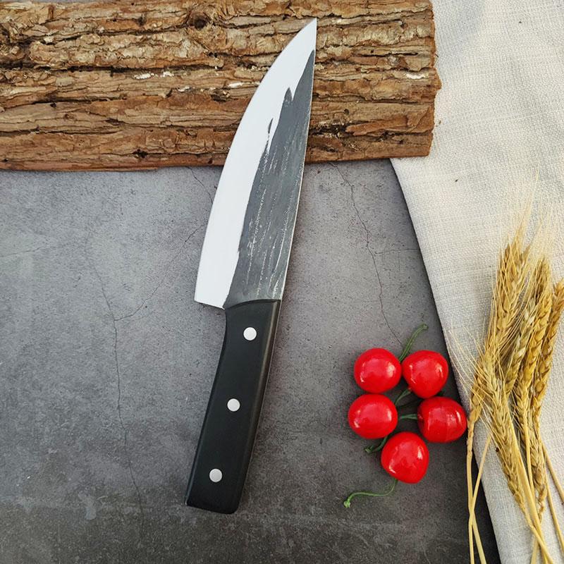 Handmade Chef Knife Meat Cleaver Stainless Steel Traditional Wood Handle Chinese Slaughter Knives