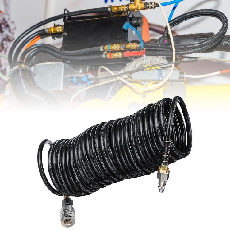 5m Long Air Hose with Quick Coupling Weather Resistant Hose Flexible Air Hose for Automotive & Workshop Application