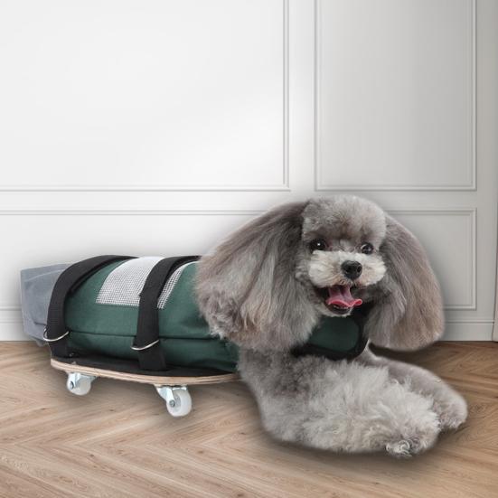 Pet Disabled Scooter Stable Comfortable Help Walking Wheelchair Dog Aid Vehicle Pulley for Home Use