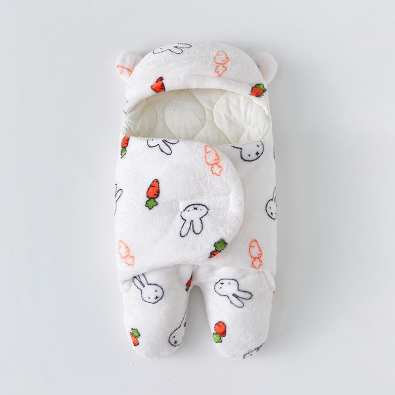 Anti-Startle Cotton Swaddle Blanket for Newborns - All-Season Baby Sleeping Bag
