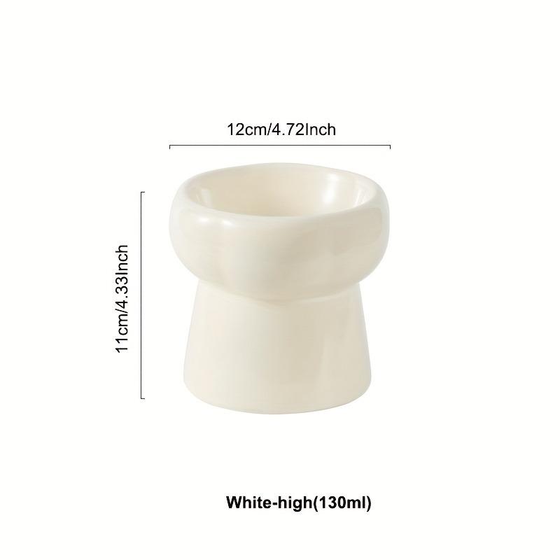Tigelas de cerâmica para animais de estimação, tigelas de cerâmica com pé alto para gatos, comida para cães, alimentador de água para animais de estimação, pratos para comer, gatos, filhotes, tigela de alimentação elevada