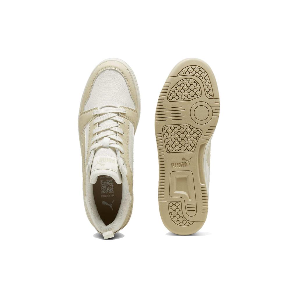 Puma Rebound V6 Low CV Putty Men Sneakers Cream Vapor-Grey White 395079-01