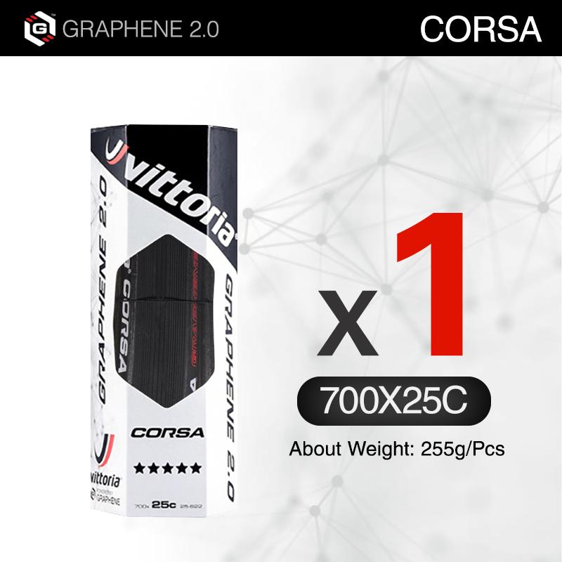 

Clincher Vittoria Corsa 700X25C Road Tire 700×28C/32C Graphene 2.0 Black Skin Folded Tires 320 TPI Suitable For Road Bicycle 700 700c