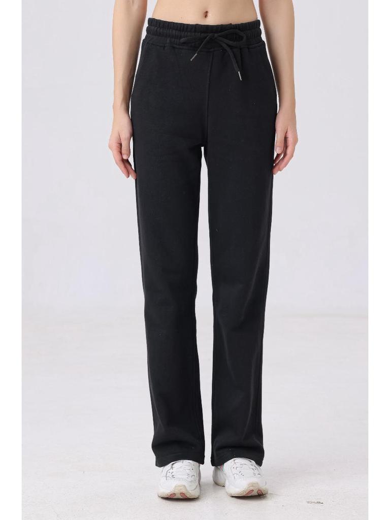 SWIFT SPEED Women's Casual Straight Leg Drawstring Pants - European/American Style for Autumn/Winter