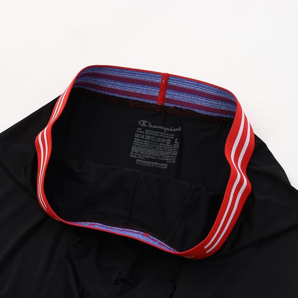 Sports Boxer Shorts Sweat Absorbent Open Front 3D Pouch Tagless CM6EY701J Assortment 997 L [Champion] 3-Pack Men's