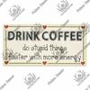 Coffee Metal Hanging Signs Decorative Plaques Door Aluminum Plaque In Home Decor Cafe Kitchen Hanging Home Decor