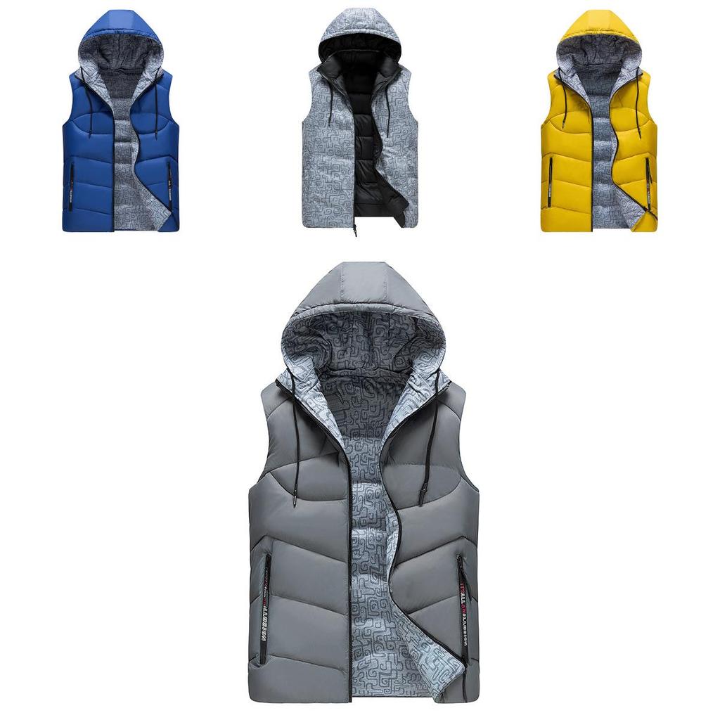 Unisex Wendbare Dicke Ärmellose Jacke Mit Premium-Qualität Für Winterwärme
