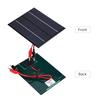 2W 12V Solar Panel with Clips Polycrystalline Silicon Solar Cell DIY Waterproof Camping Portable