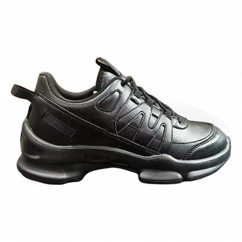 New men's shoes walking shoes black classic men's casual shoes lightweight non-slip running shoes cushioning wear-resistant sports shoes
