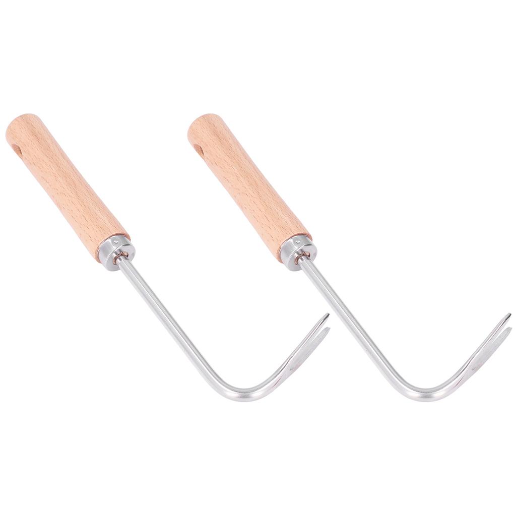 2 Stück Garten Unkrautstecher Leicht Effizient Arbeitssparend Ergonomisches Design Klein Kompakt Graben