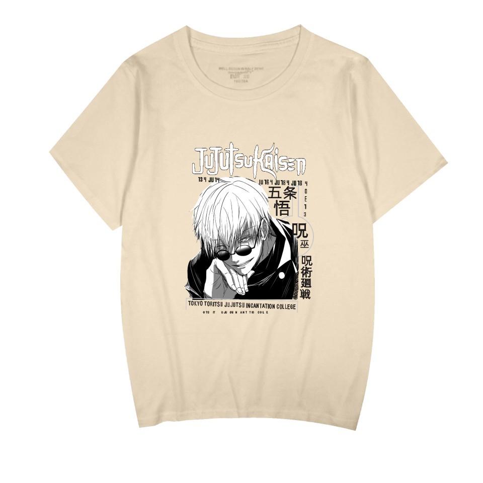 Jujutsu Kaisen Cartoon Tshirt Hip Hop Men Women Anime Print Top Tees Tshirts Fashion Summer T-shirt