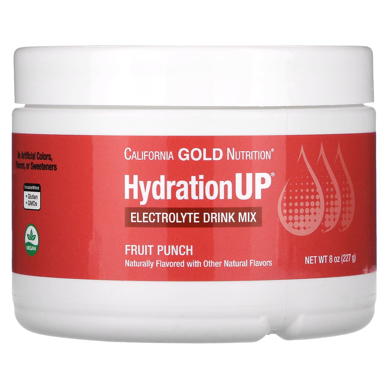 

California Gold Nutrition, Beverage, HydrationUP, Electrolytes, Fruit Punch Flavor, 8 oz (227 g)