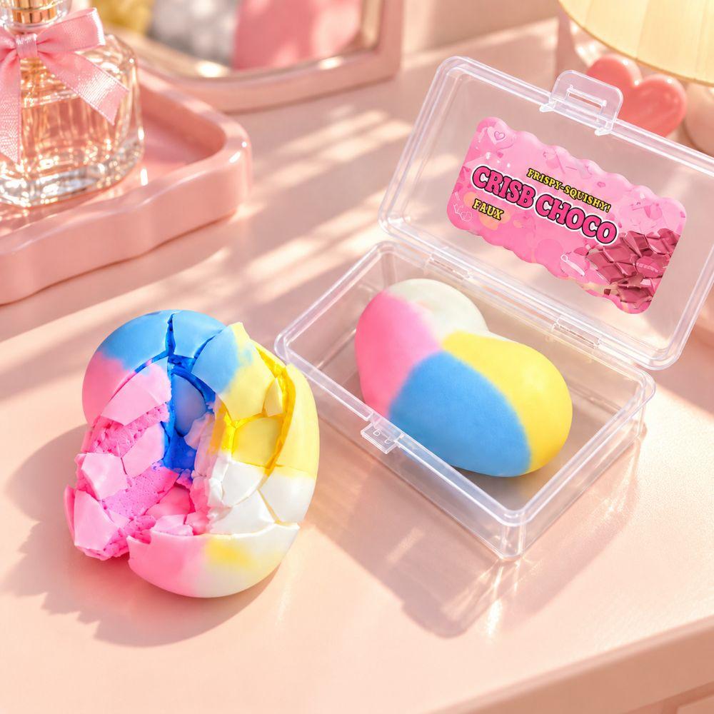 Crackable Texture Crispy Stress Balls Heart Shape Crunchy Sound Ball  Relaxation Tool