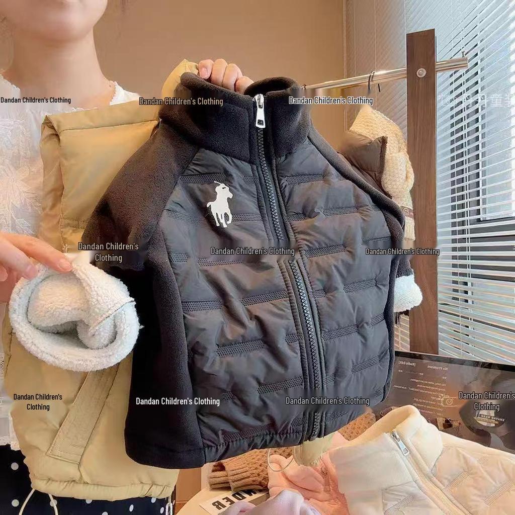 Children's Cotton-Padded Coat for Autumn to Spring - Thick, Warm, and Stylish for Boys & Girls